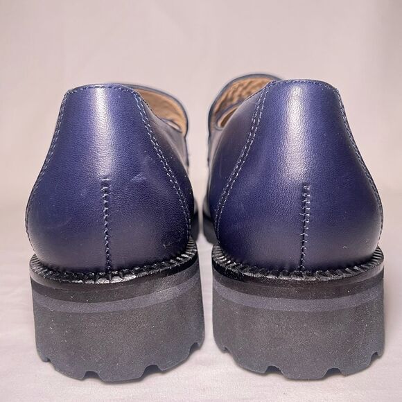 Marc Joseph New York Boulevard CT Leather Loafer Shoes Navy Size 9.5 - Picture 6 of 13